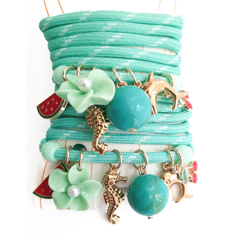 LACCI-CHARMS-accessori-vista-frontale-cotone-turchese-charms