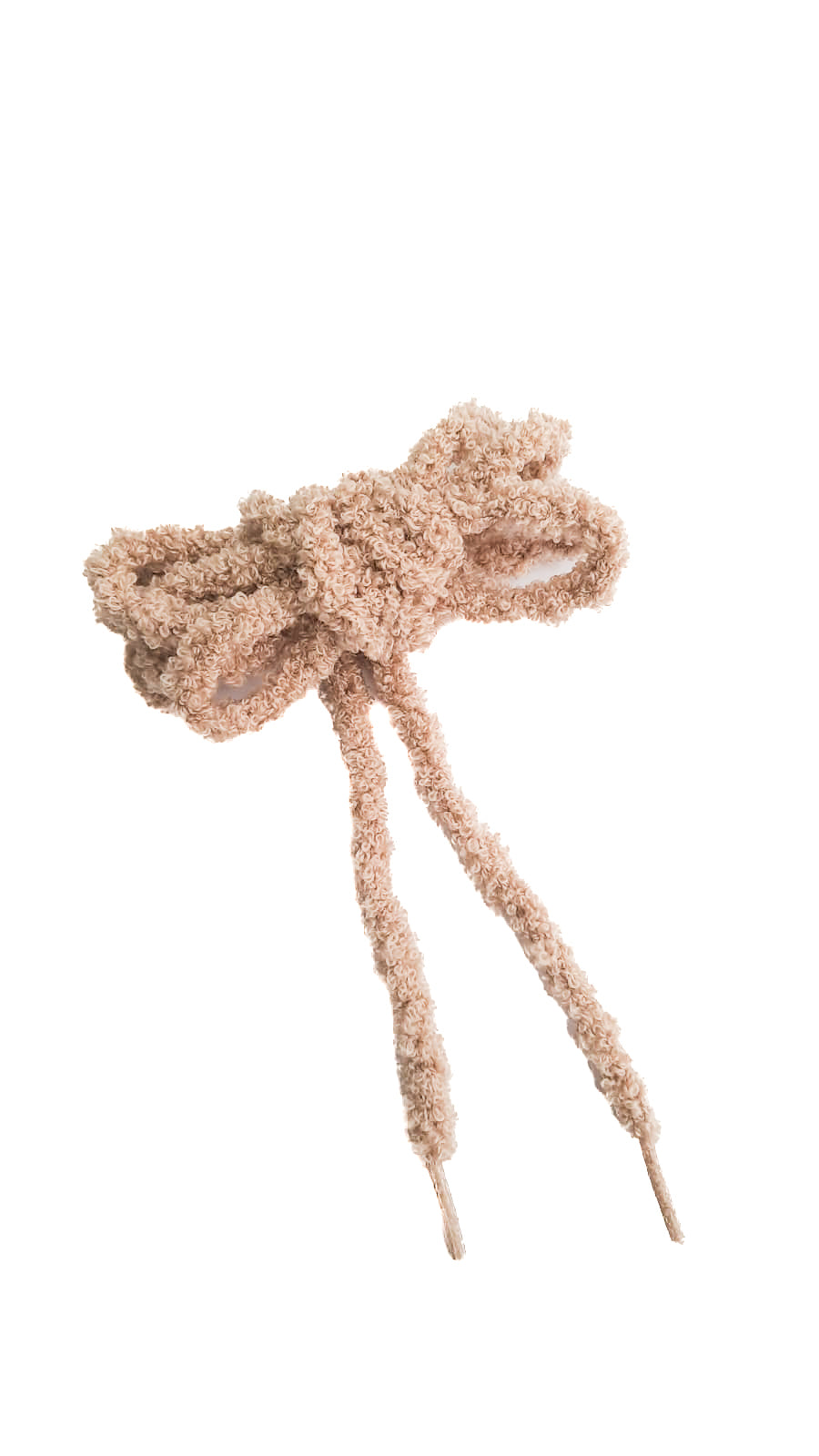 LACCI-TEDDY-accessori-per-scarpe-vista-fiocchetto-peluche-sabbia