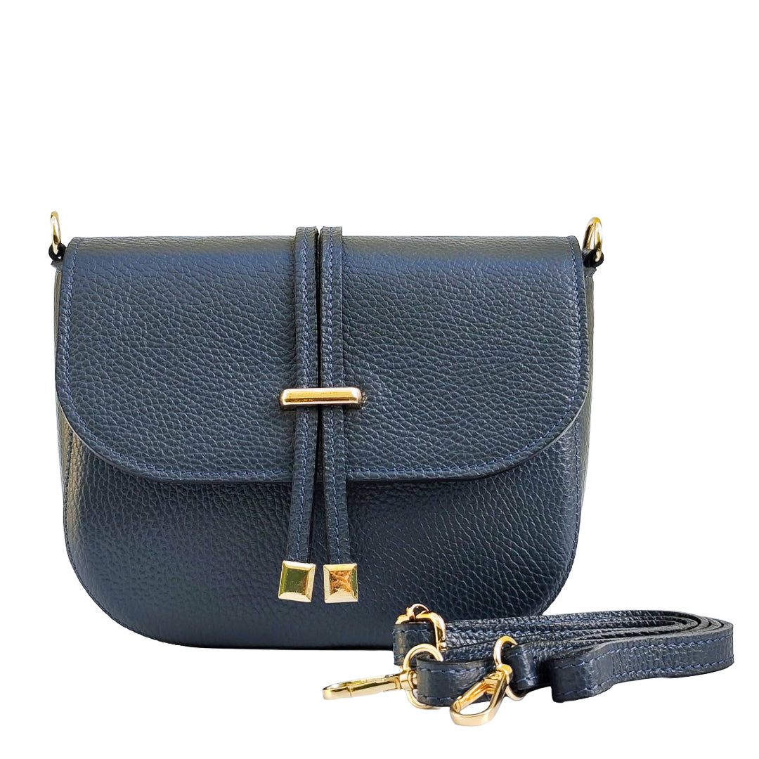 Livia Bag Vitello Blu Navy