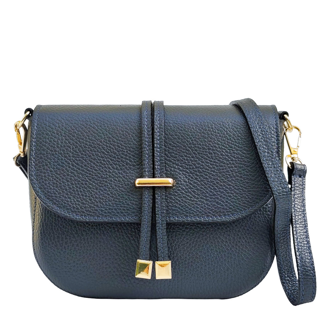 Livia Bag Vitello Blu Navy
