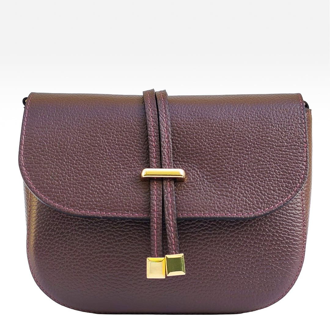 Livia Bag Vitello Bordeaux Scuro