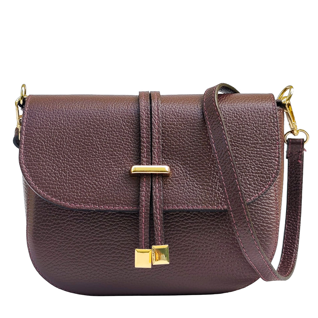 Livia Bag Vitello Bordeaux Scuro