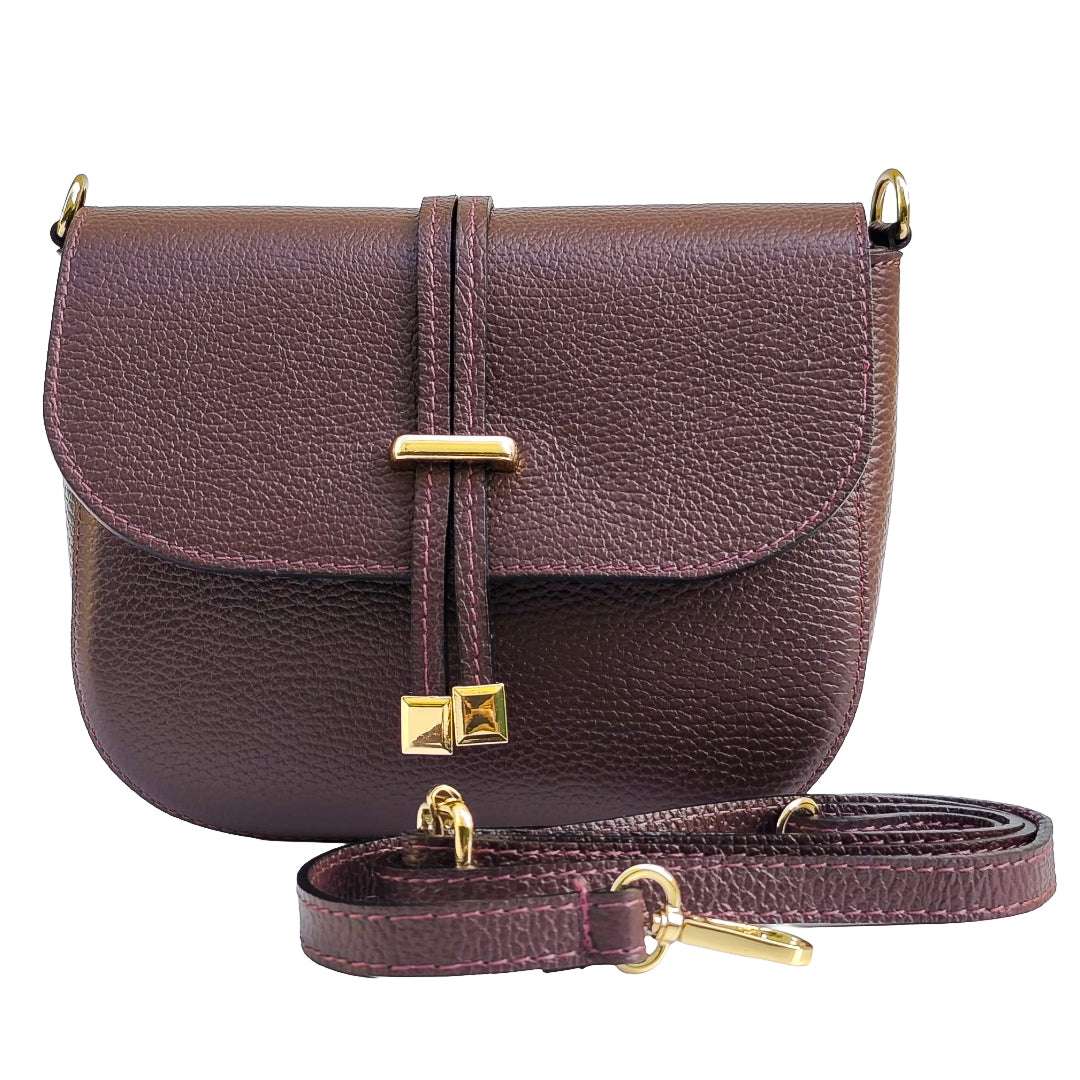 Livia Bag Vitello Bordeaux Scuro