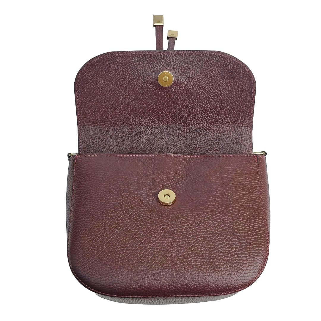 Livia Bag Vitello Bordeaux Scuro
