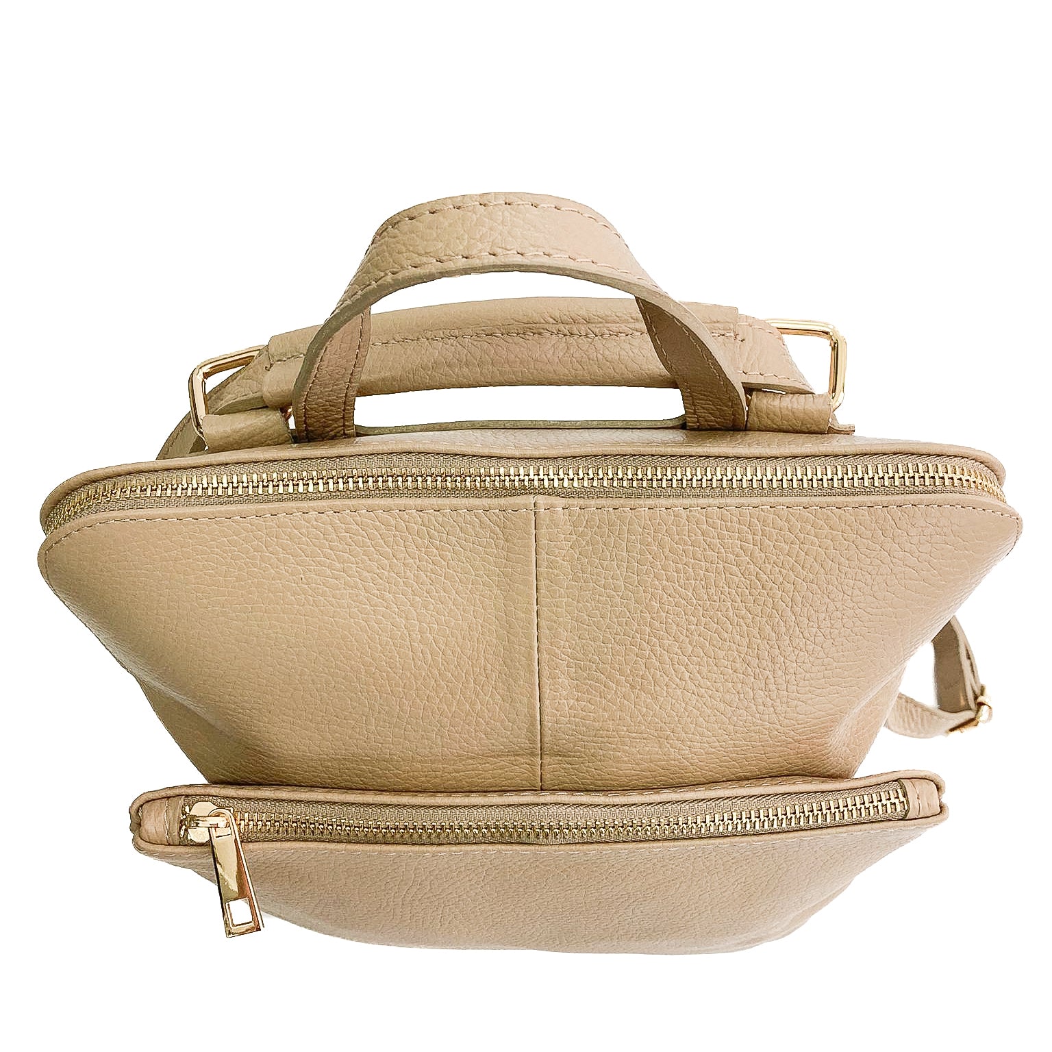 NAPA-BAG-borse-zaino-vista-frontale-sopra-vitello-tortora