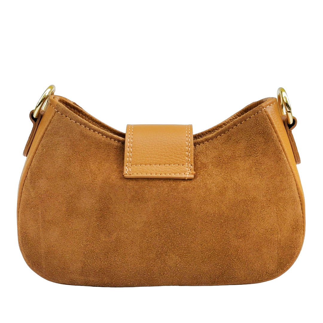 Nola Bag Camoscio E Vitello Cognac