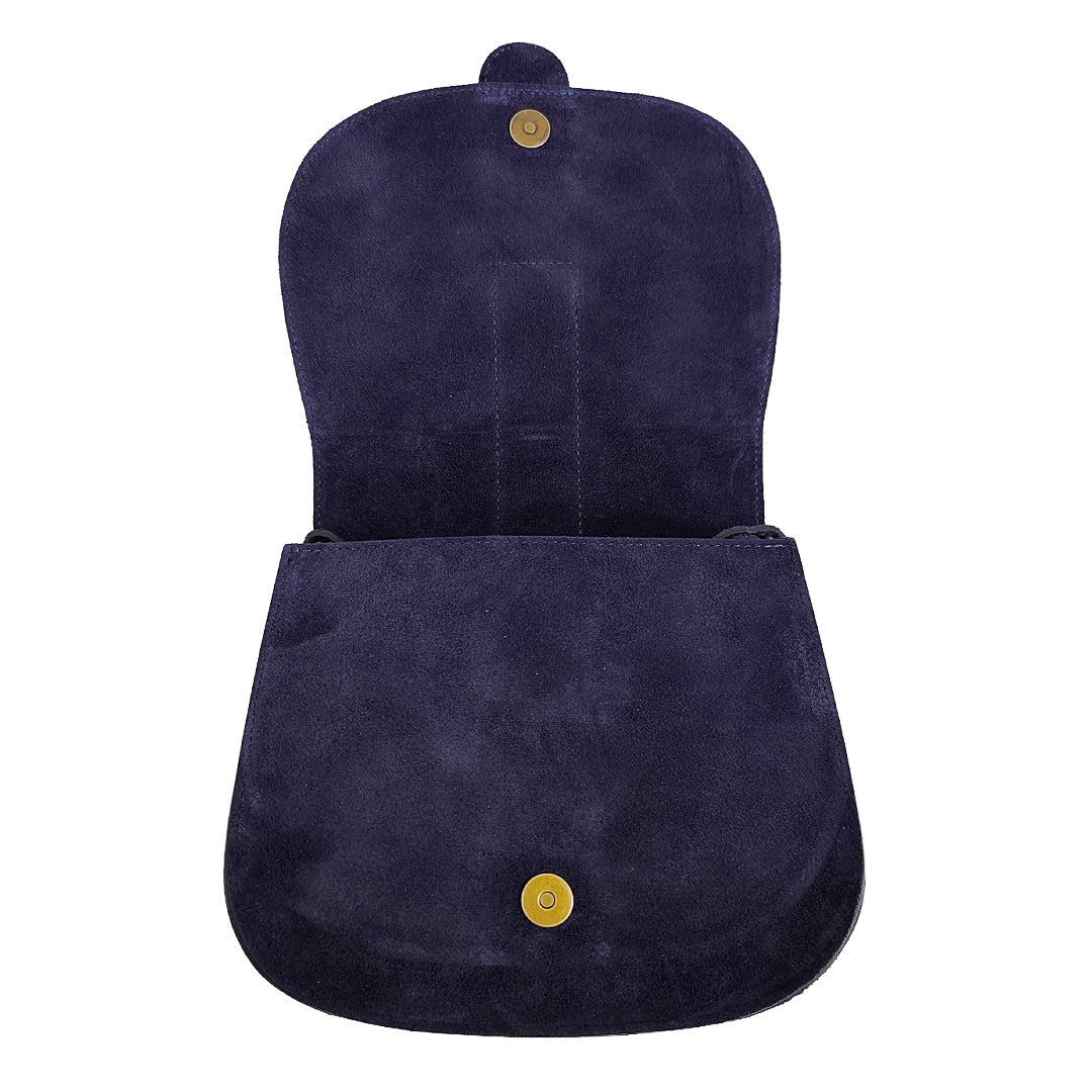Ofelia Bag Camoscio Blu Navy
