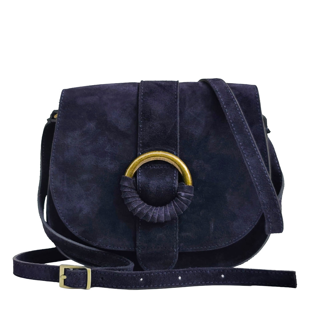 Ofelia Bag Camoscio Blu Navy