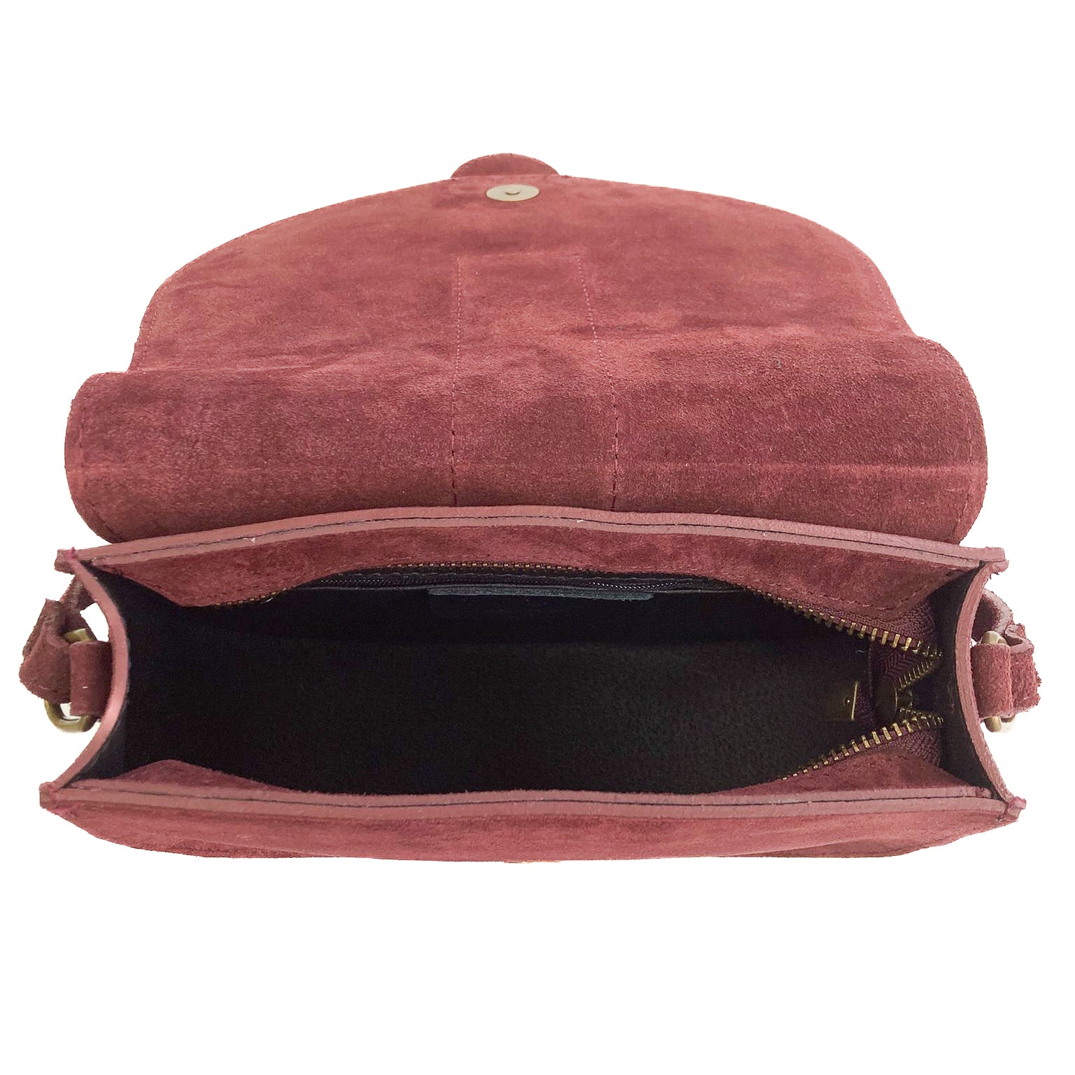 OFELIA-BAG-accessori-borsa-vista-sopra-zip-aperta-camoscio-bordeaux