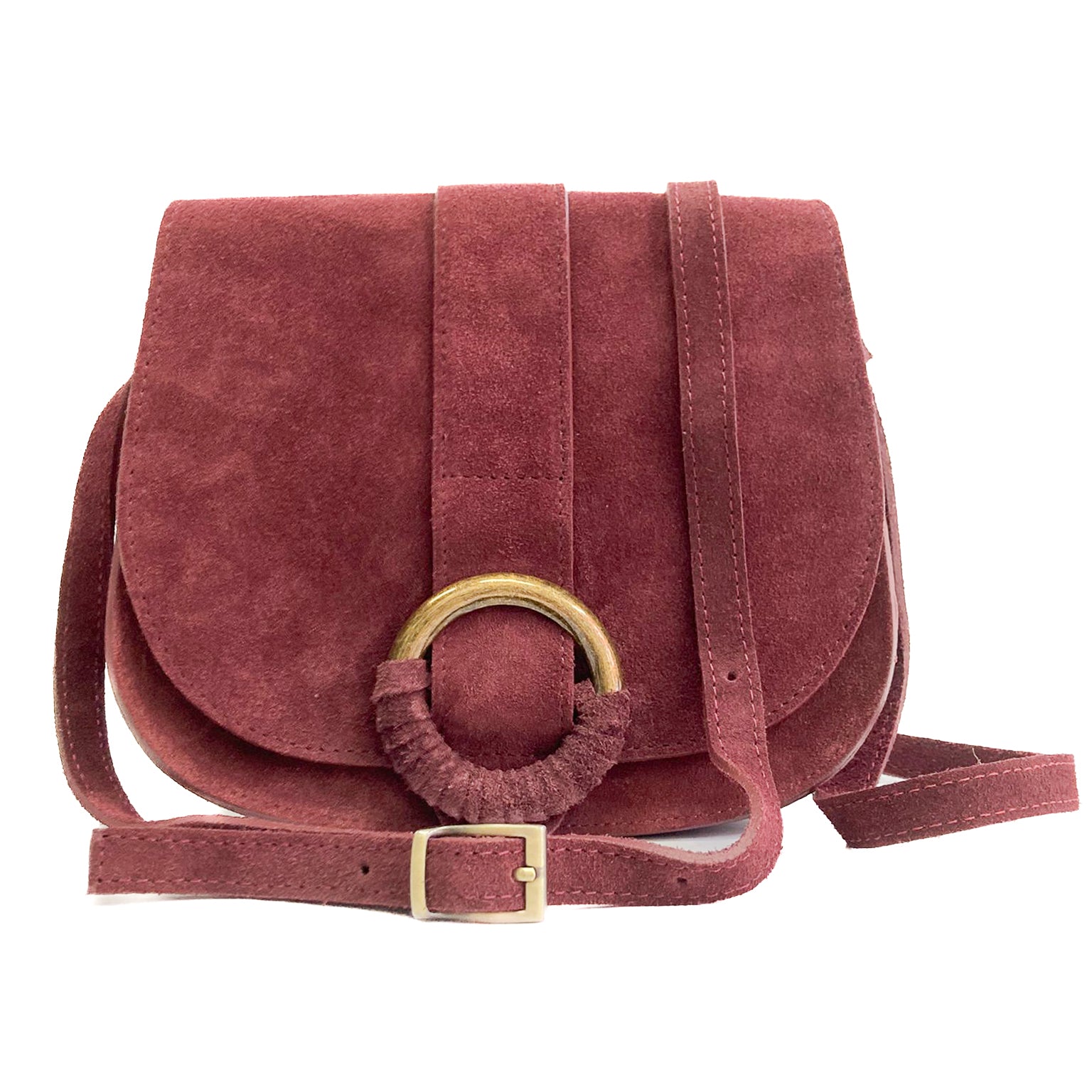 OFELIA-BAG-accessori-borsa-vista-frontale-tracolla-fuori-camoscio-bordeaux