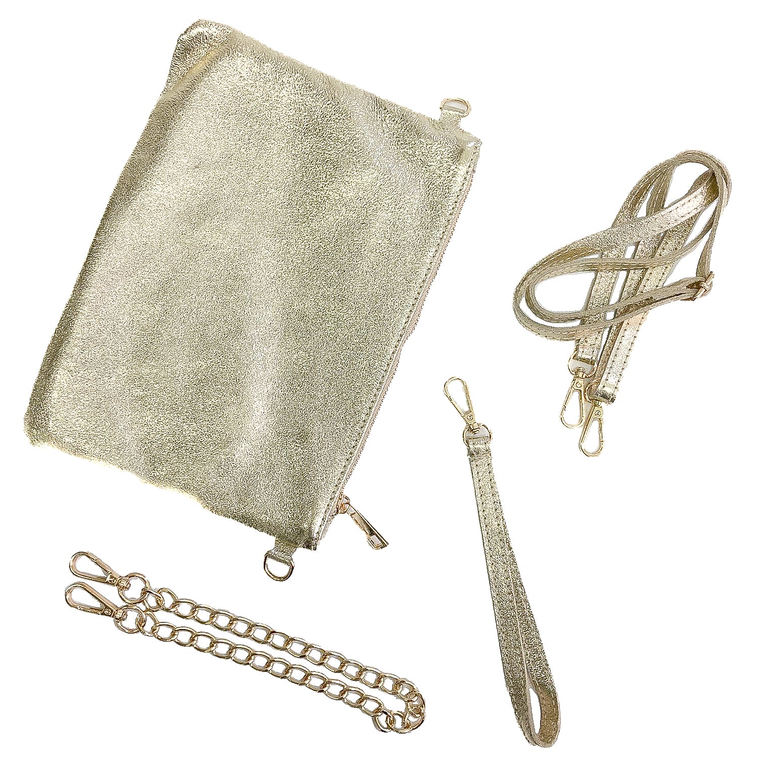 OLIVIA-BAG-borse-pochette-vista sopra-completa-laminato-platino