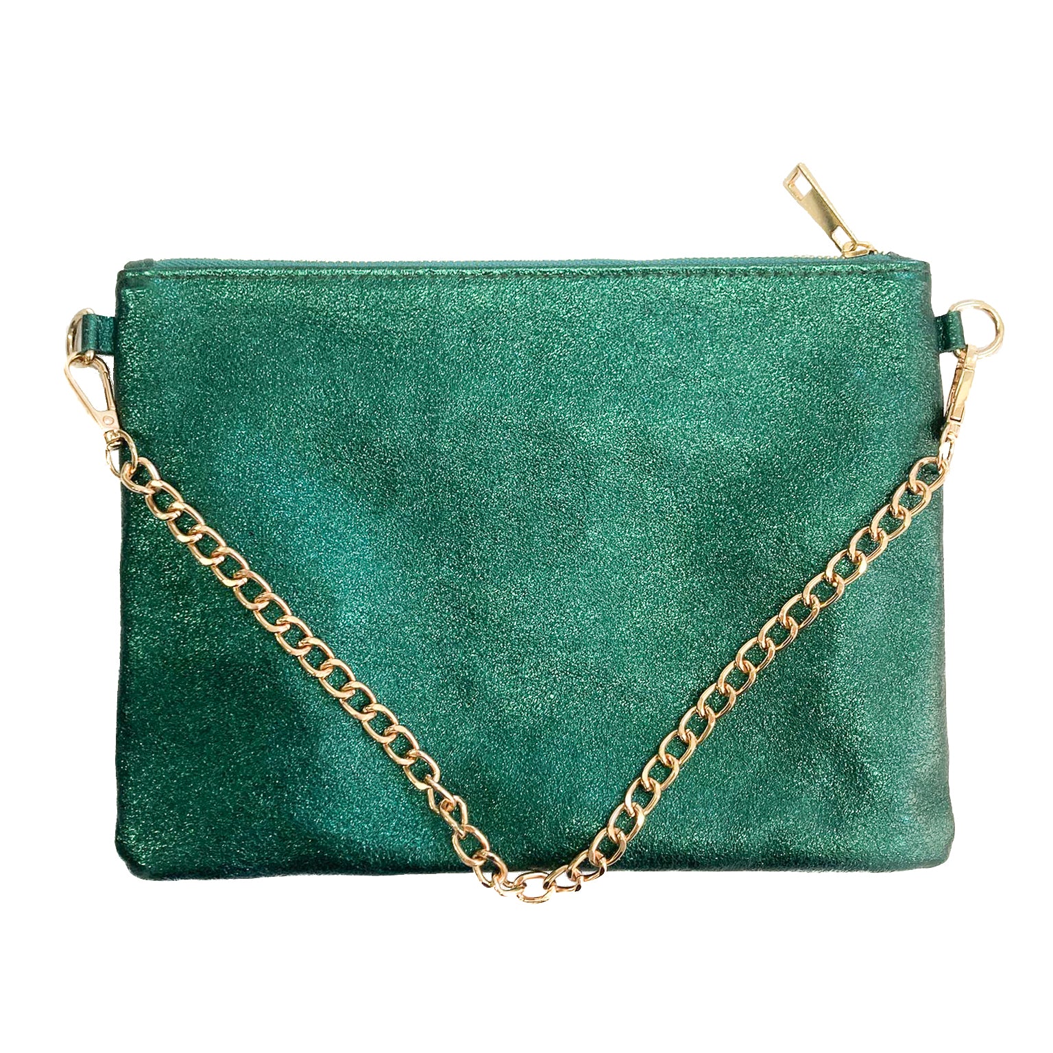 OLIVIA-BAG-borse-pochette-vista-catena-laminato-verdone