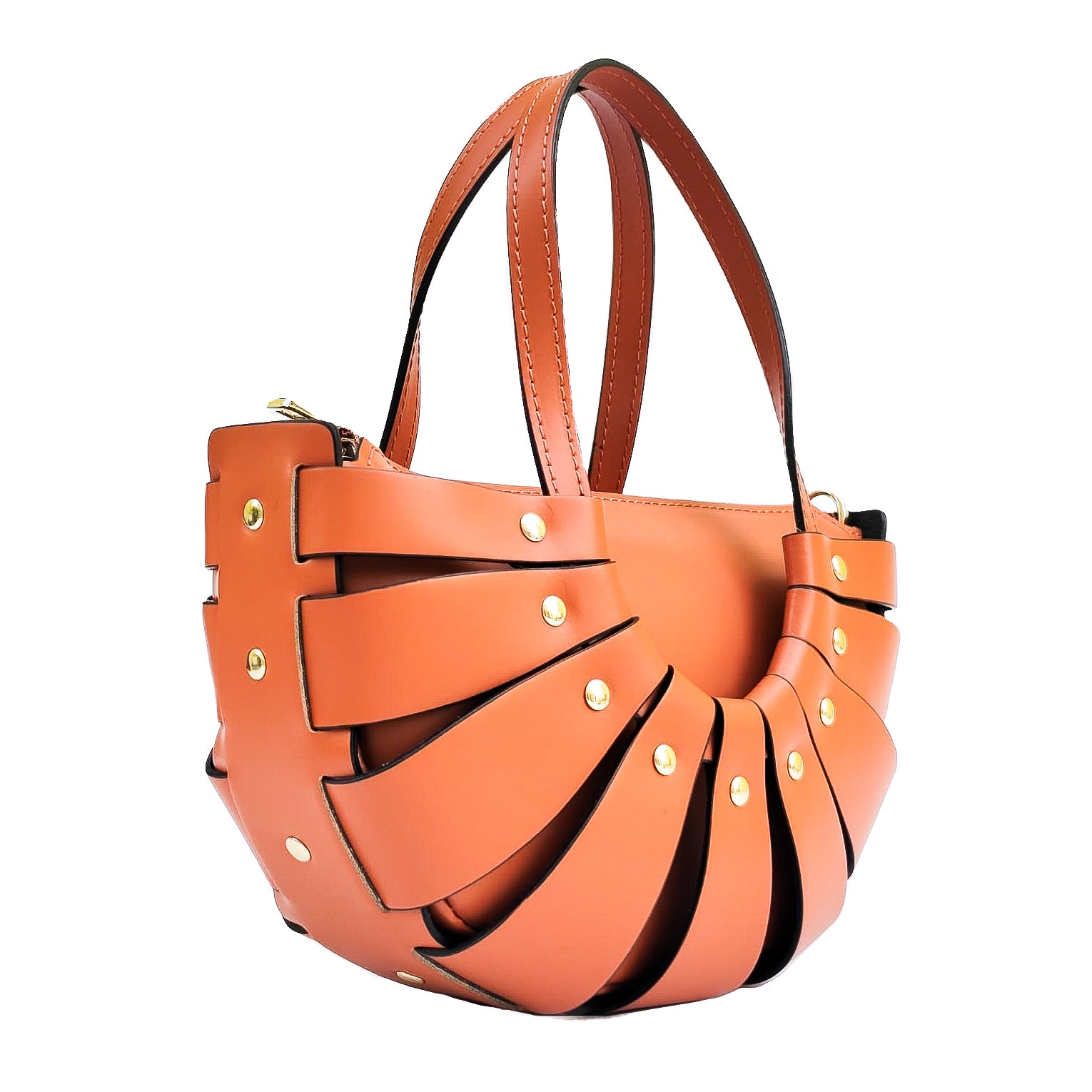 RAGGIO-BAG-borsa-accessori-vista-laterale-vitello-aragosta