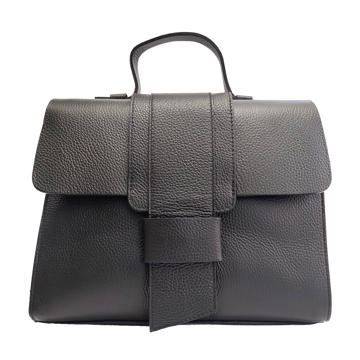 SALTILLO-BAG-borsa-vista-frontale-chiusa-vitello-nero