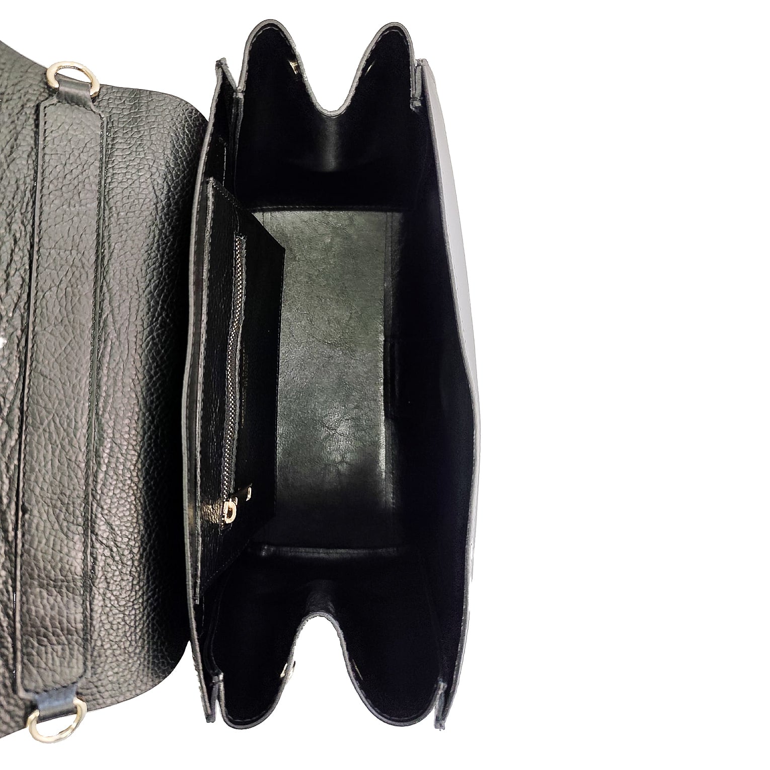 SALTILLO-BAG-borsa-vista-sopra-interno-aperta-vitello-nero