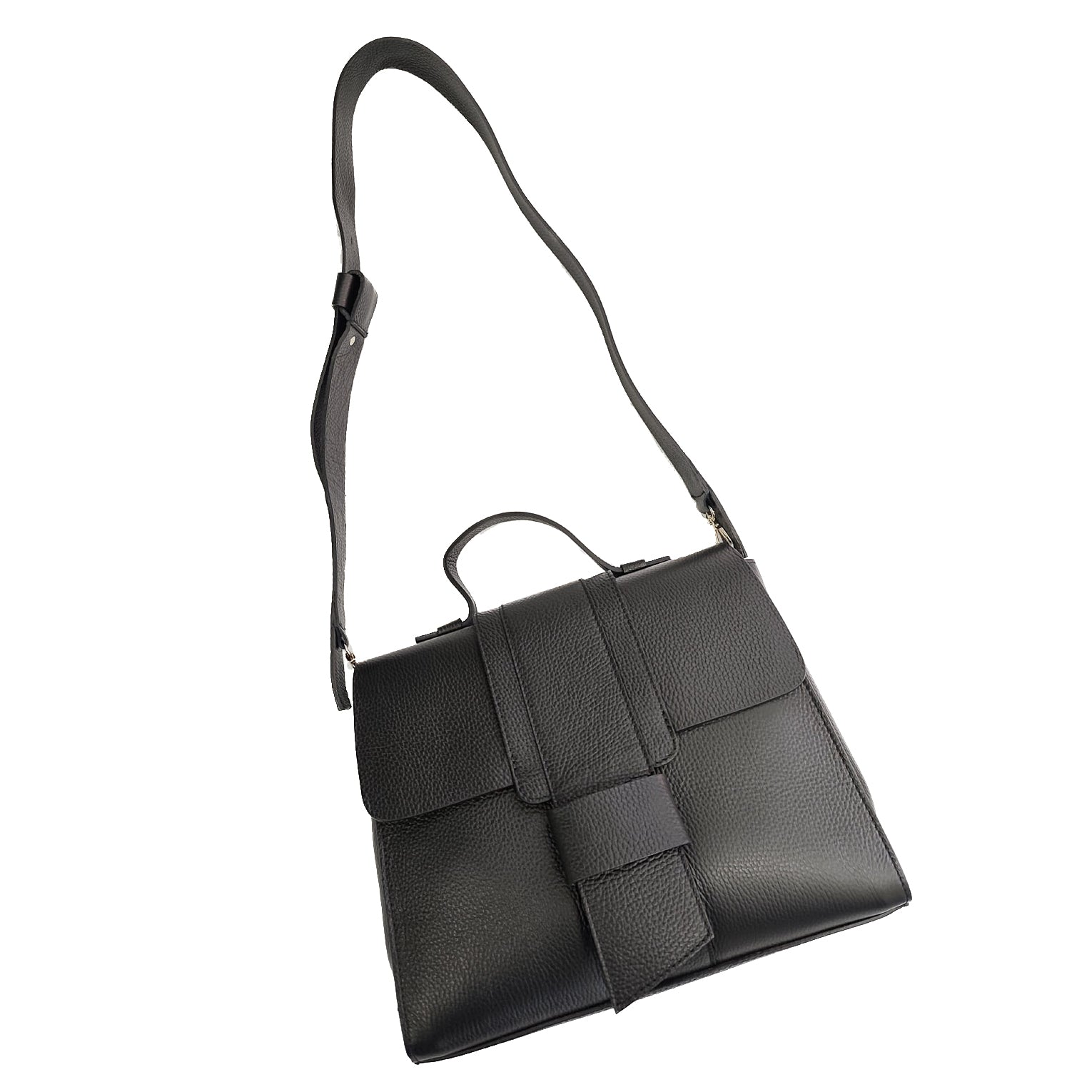 SALTILLO-BAG-borsa-vista-sopra-completa-vitello-nero