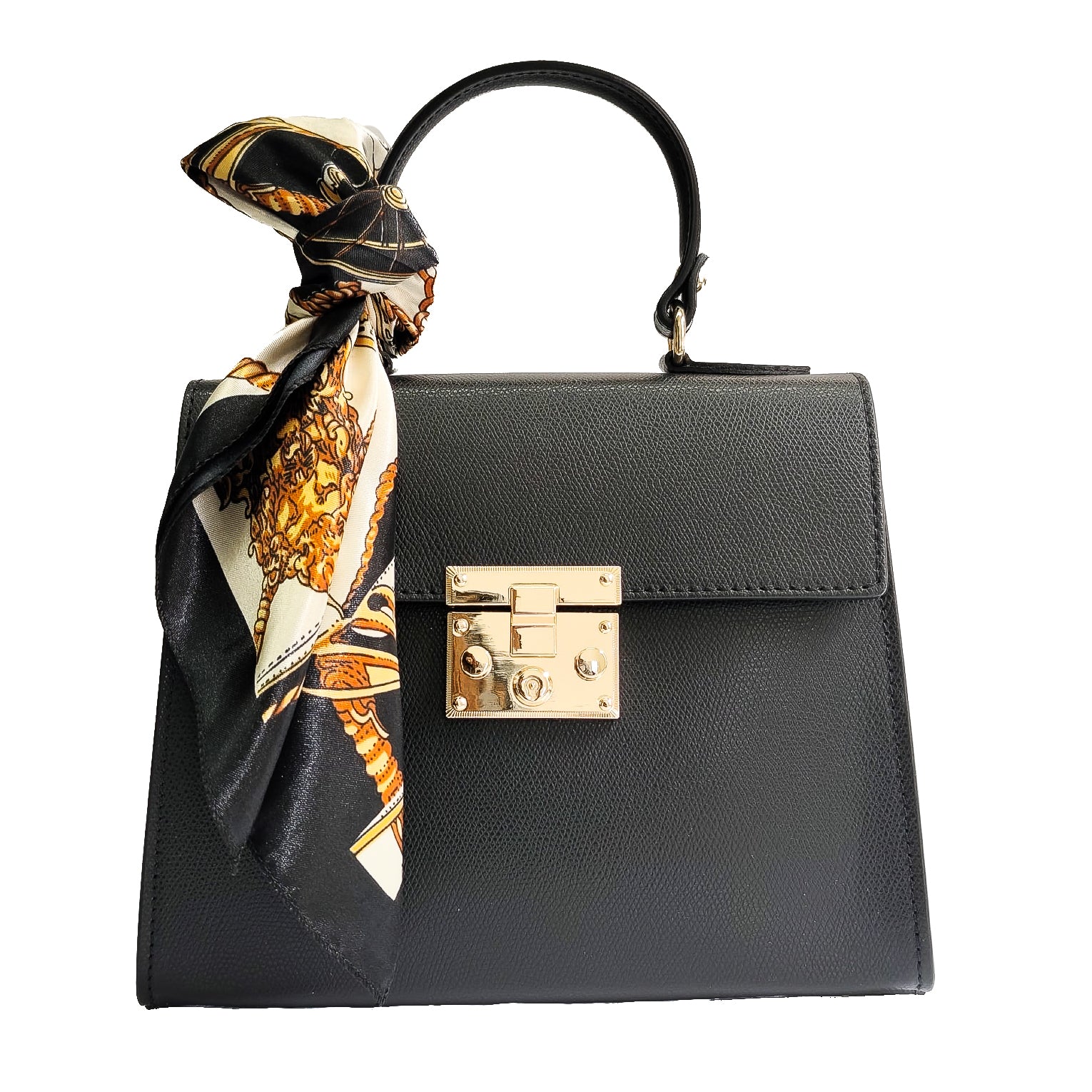 SANTA-FE-BAG-borse-vista-frontale-foulard-vitello-nero