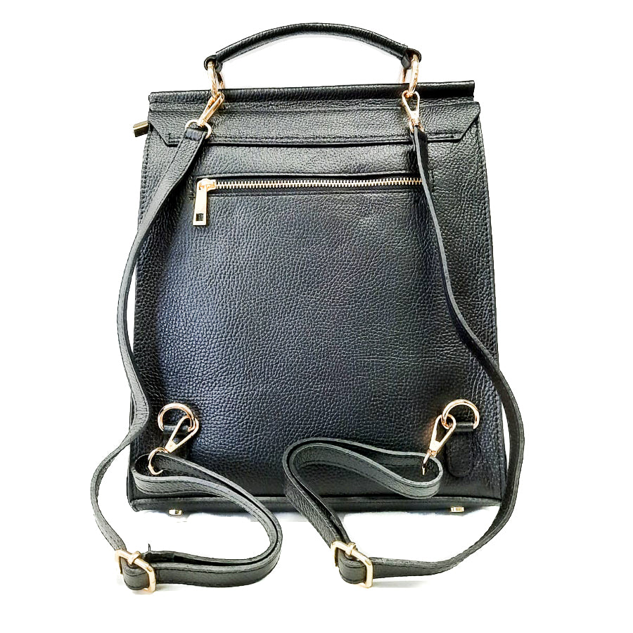 SAUSALITO-BAG-borse-zaino-a-cartella-vista-dietro-tracolle-vitello-nero