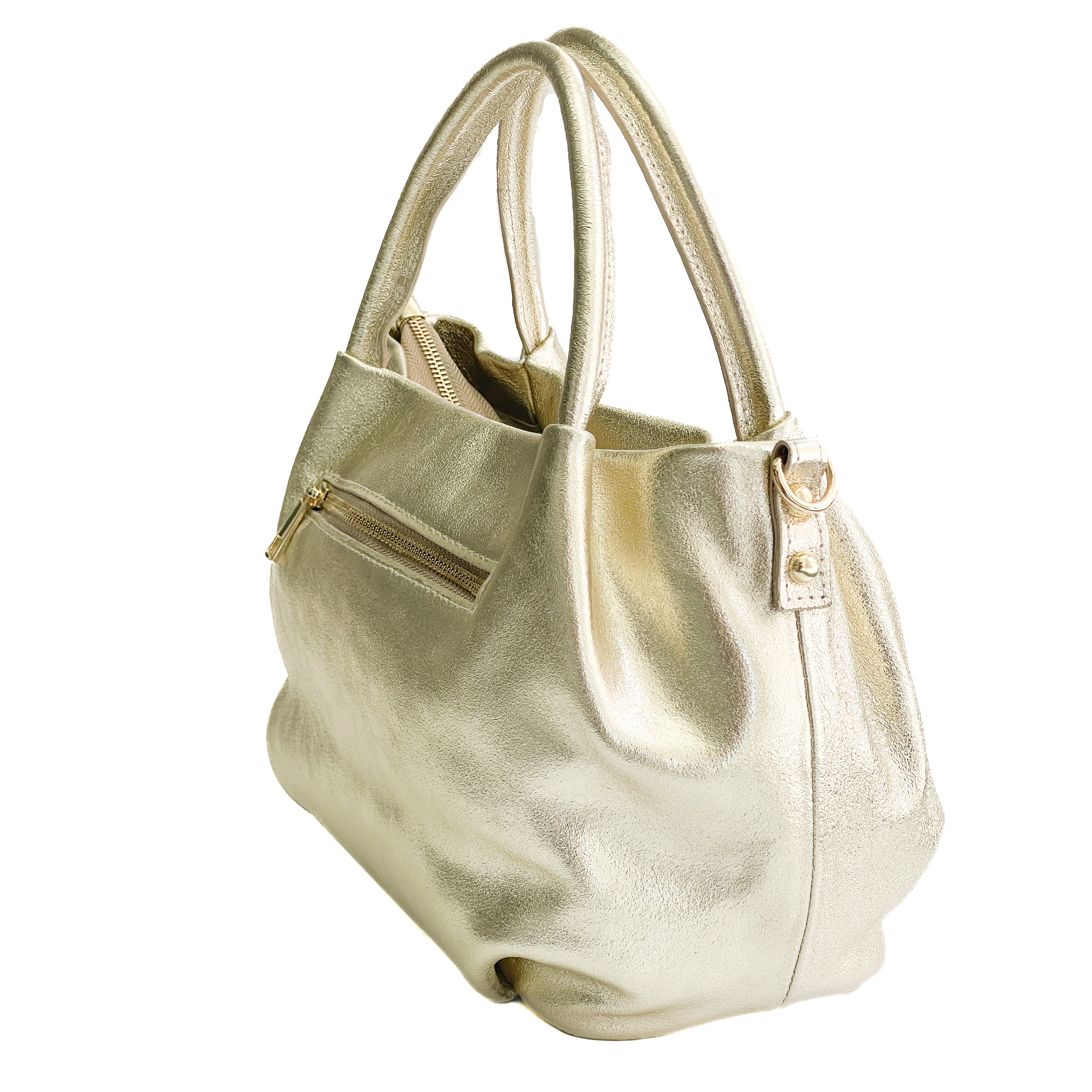 SEATTLE-BAG-borse-vista-laterale-chiusa-laminato-platino