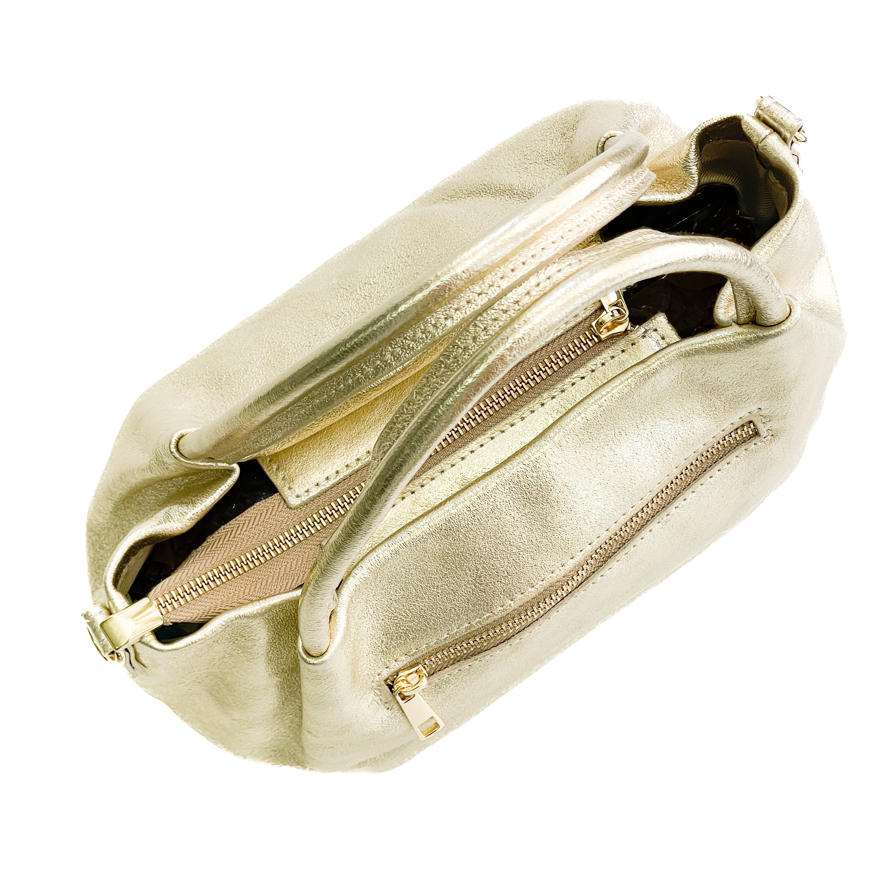 SEATTLE-BAG-borse-vista-sopra-chiusa-laminato-platino