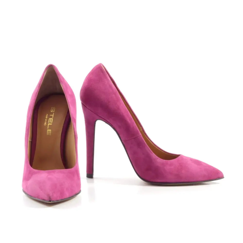 STEFY-decollete-vista-punta-tallone-frontale-camoscio-fucsia