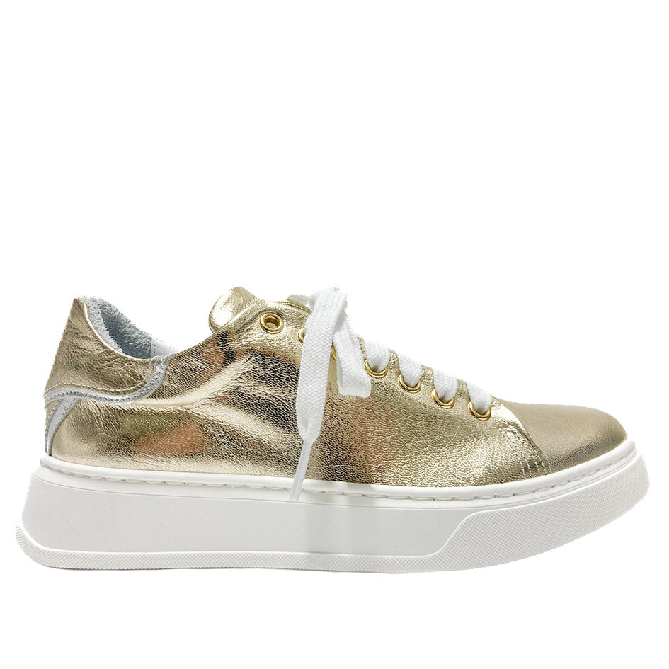 VALERIE-sneakers-vista-laterale-laminato platino-laminato-argento