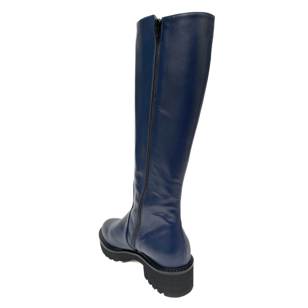 VANILLE-stivale-vista-tallone-dietro-singolo-vitello-blu-made-in-italy