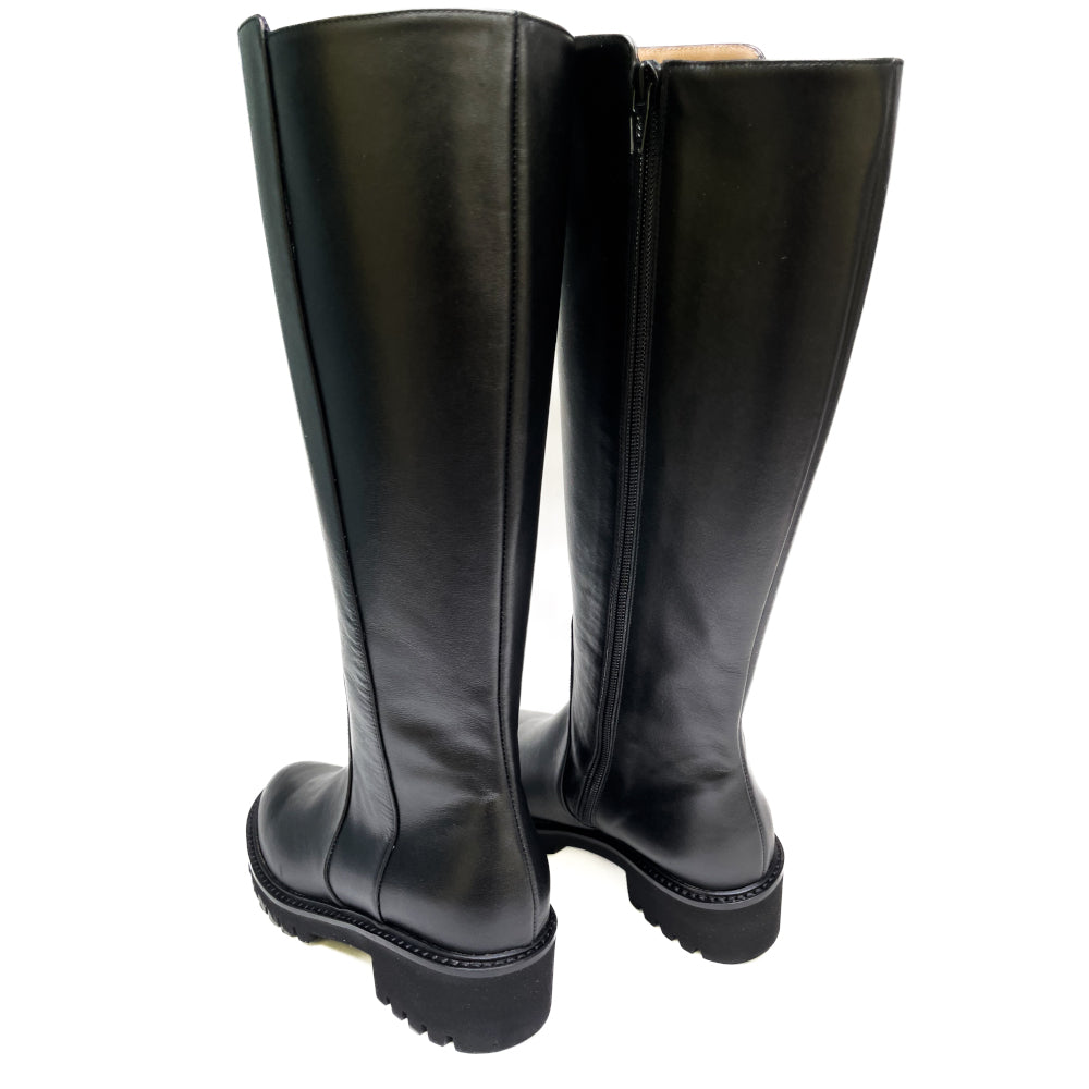 VANILLE-stivale-vista-tallone-dietro-paio-vitello-nero