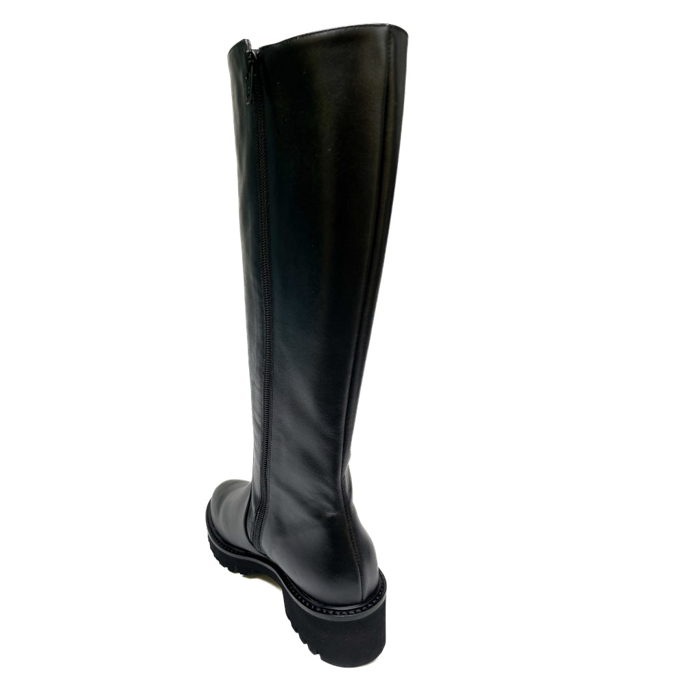 VANILLE-stivale-vista-tallone-dietro-singolo-vitello-nero