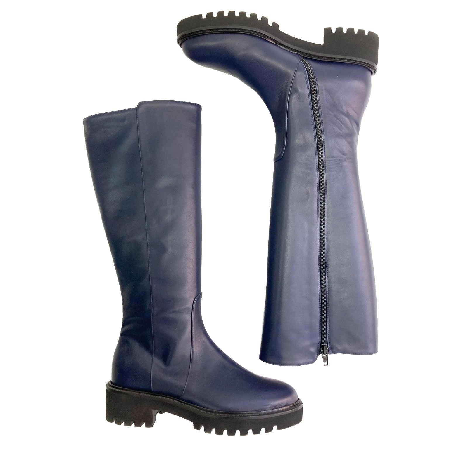 VANILLE-stivale-vista-sopra-interno-esterno-vitello-blu-made-in-italy