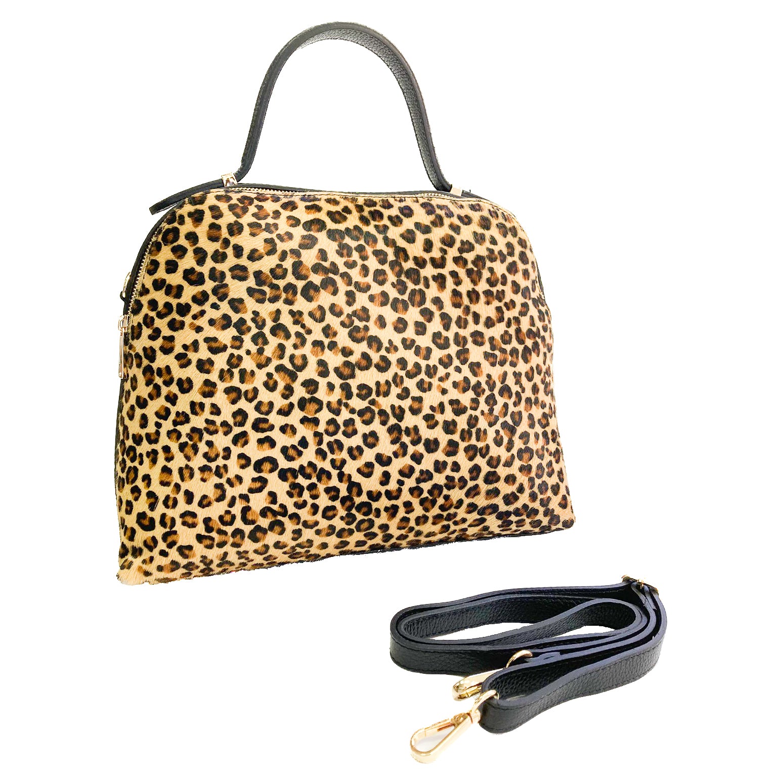 VERACRUZ-BAG-borse-vista-tracolla-cavallino-maculato-vitello-nero