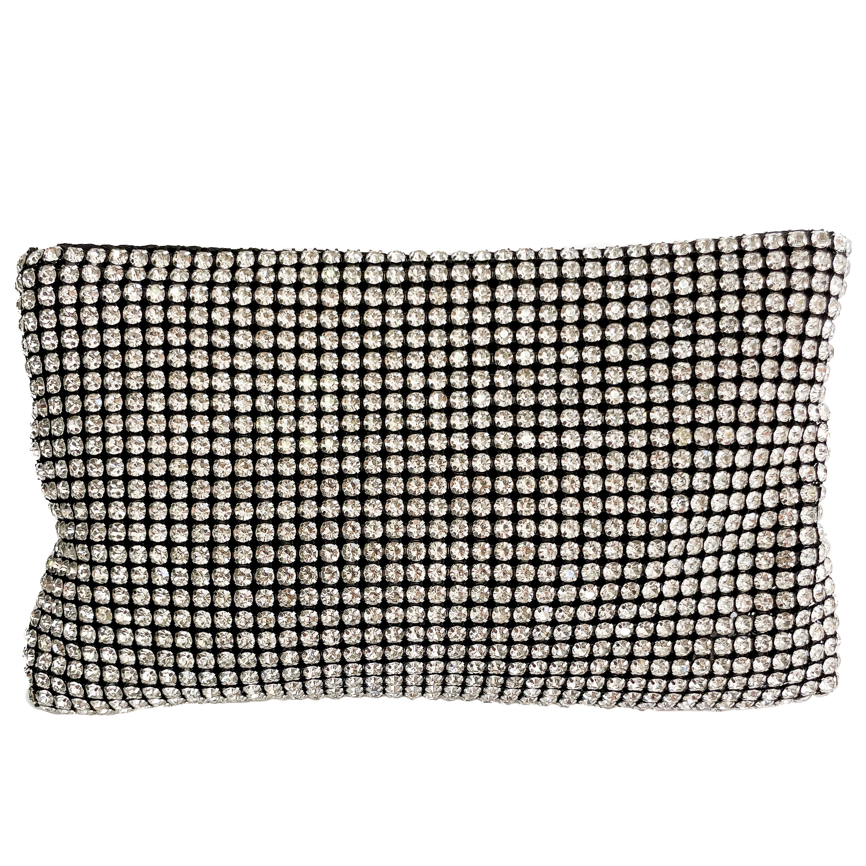 YUBA-BAG-borse-pochette-vista-posteriore-fiocco-tessuto-strassato-nero-cry